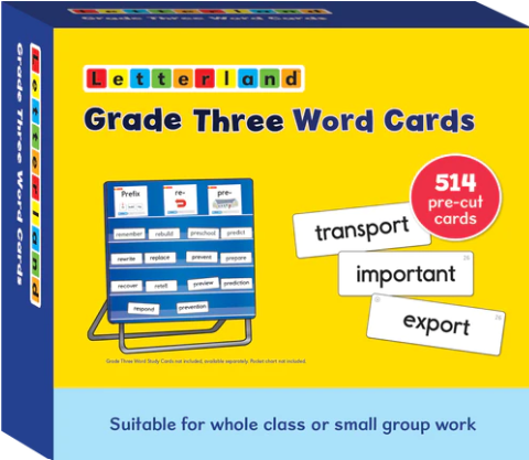 Grade Three Word Cards